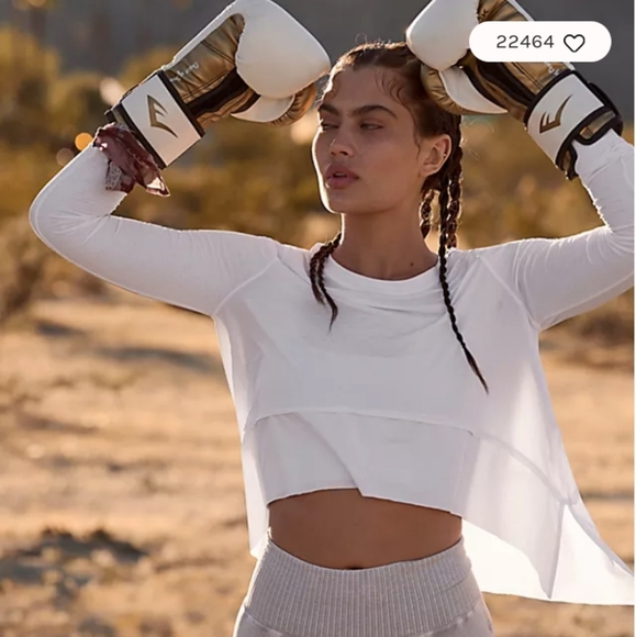 Free People movement tempo tee  Optic white. Size xs. NWT. - Picture 2 of 10